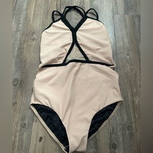 Tan Five dancewear leotard